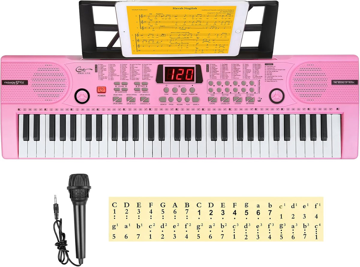 61 Key Electronic Keyboard with Lighted Keys Z1536