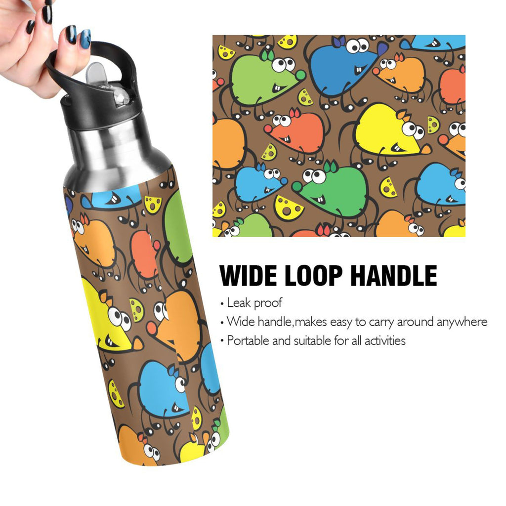 Stainless Steel Vacuum Insulated Water Bottle with Straw Lid 20 OZ X649