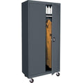 Mobile Wardrobe Cabinet Charcoal A26219