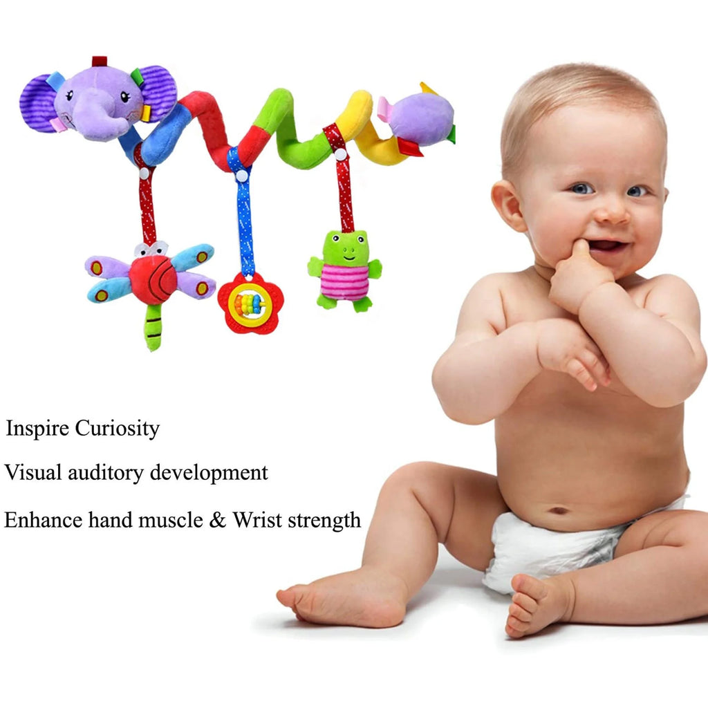 Baby Spiral Plush Toy for Car Seat Crib Stroller O8948