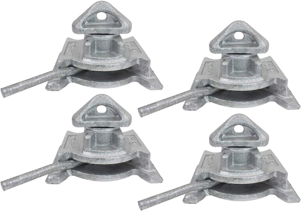 (4 Pack) Sea Rail Shipping Container Manual Base Lock Dovetail F9755