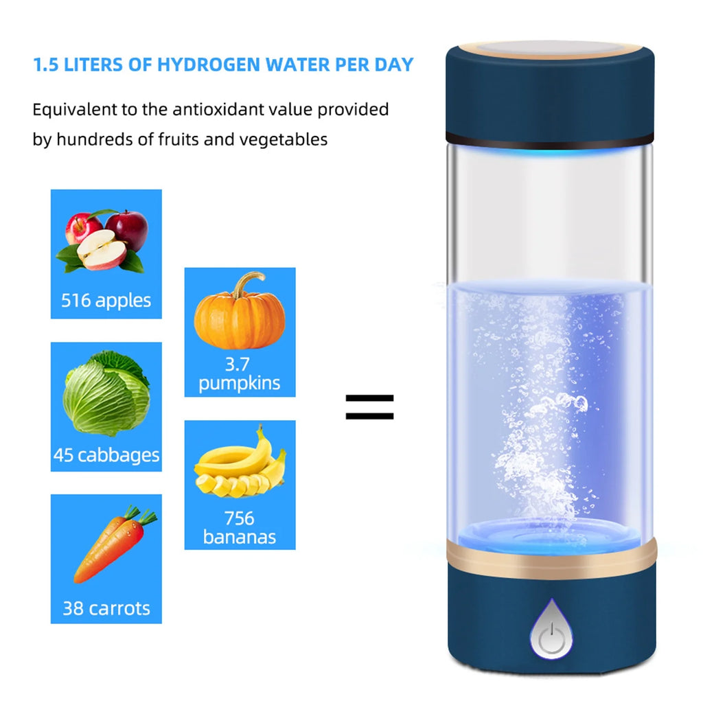 USB Rechargeable Hydrogen Rich Water Generator Bottle D775