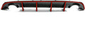Rear Diffuser with Red Reflective Tape L719