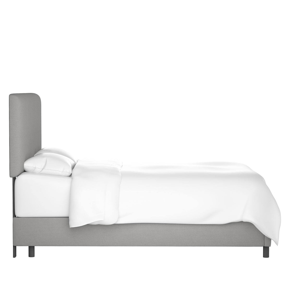 Navy Blue Full Microsuede Bed F309