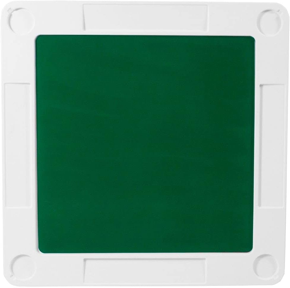 Green 4-Player Folding Card Game Table with Cup Holders T9801
