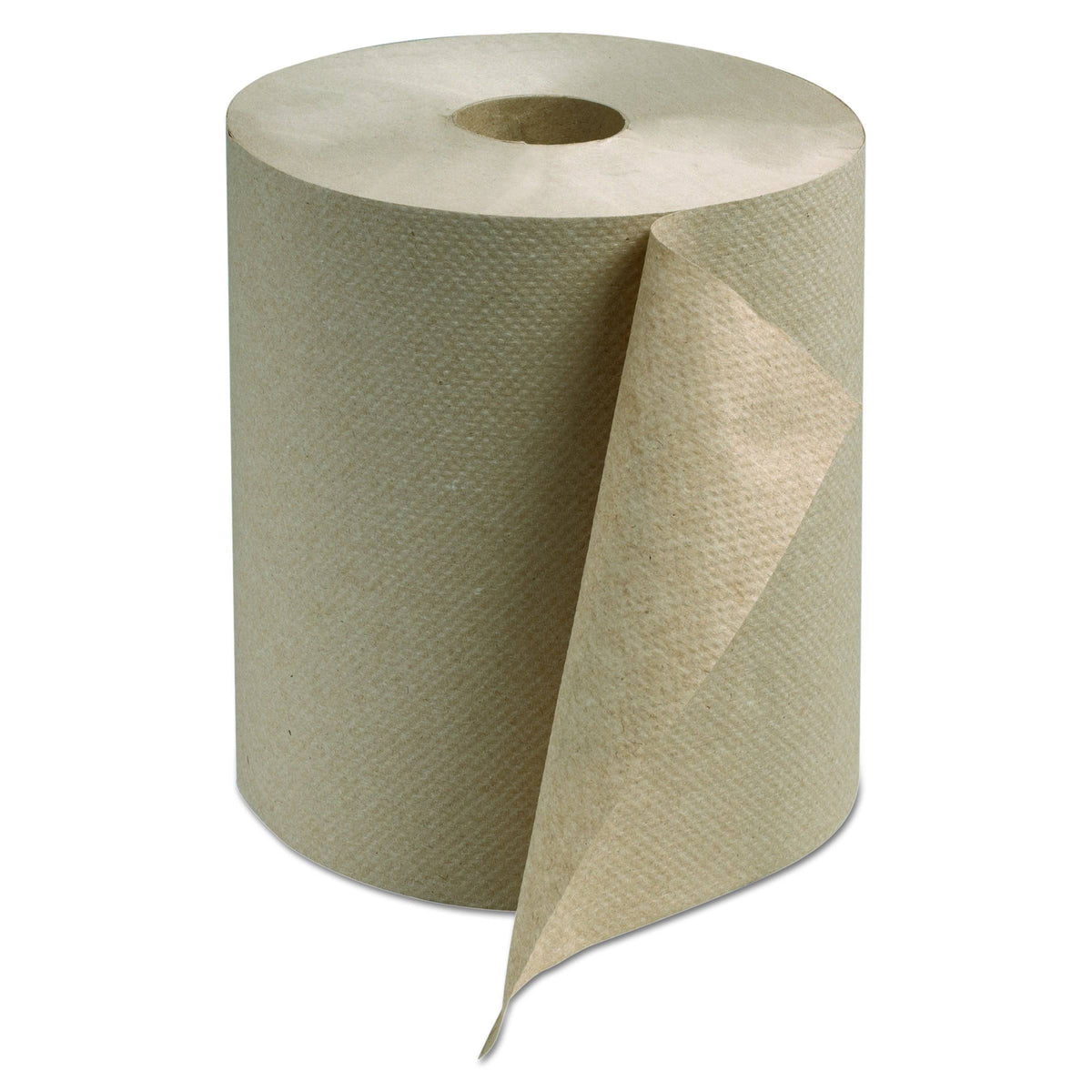 Natural 1-Ply Hardwound Roll Towel, 12/Carton Y724