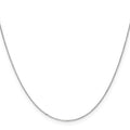 14K White Gold Diamond-Cut Cable Chain Necklace 18 Inches R86935
