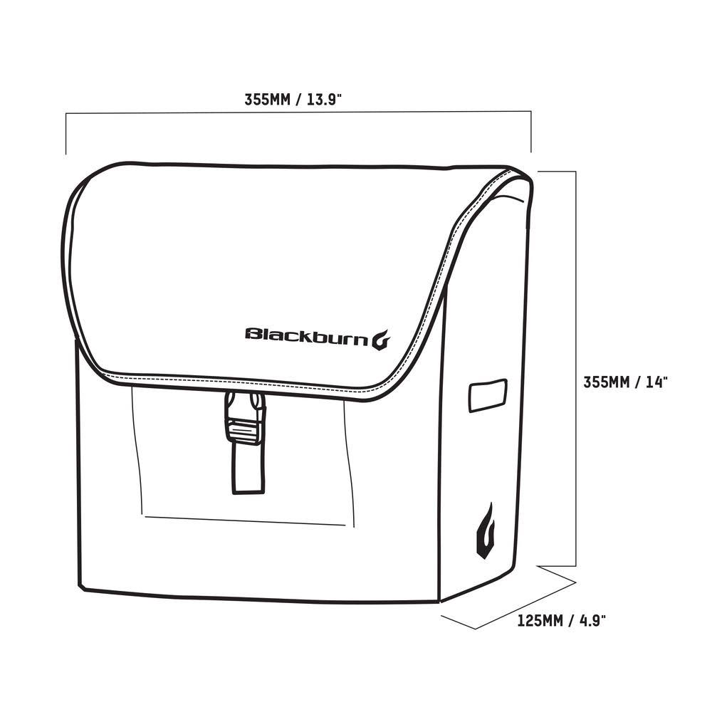 Black Rear Pannier O24897