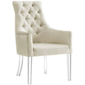 Cream White Dining Chair Set of 2 M493