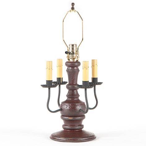 Americana Red Lamp Base L363