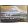 Yellow Canvas in Floating Frame C291