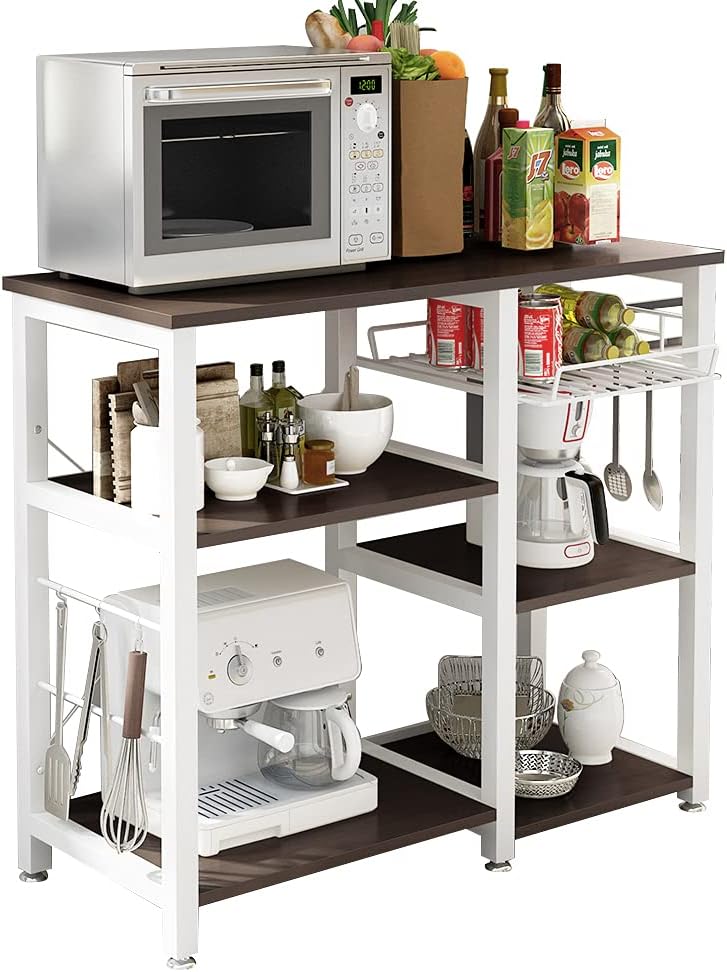 3-Tier Kitchen Baker's Rack Utility Microwave Oven Stand Storage Cart Workstation Shelf T1931