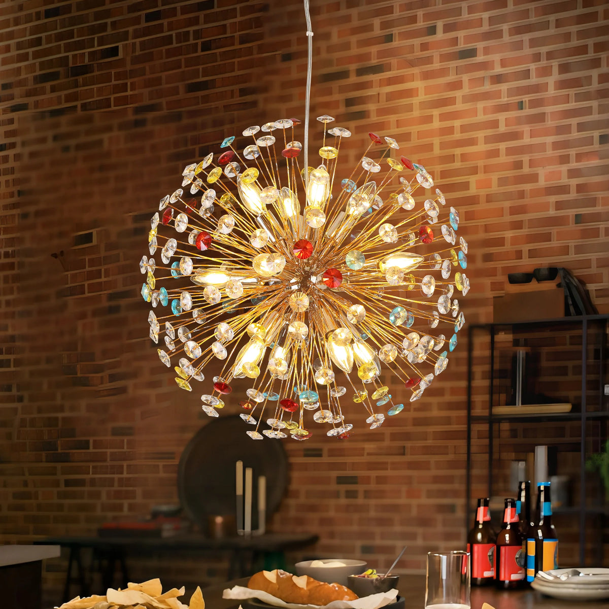 12-Light Linear Crystal Chandelier S9861