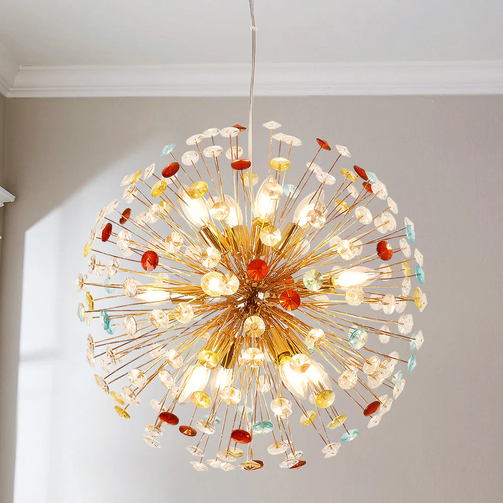 12-Light Linear Crystal Chandelier S9861