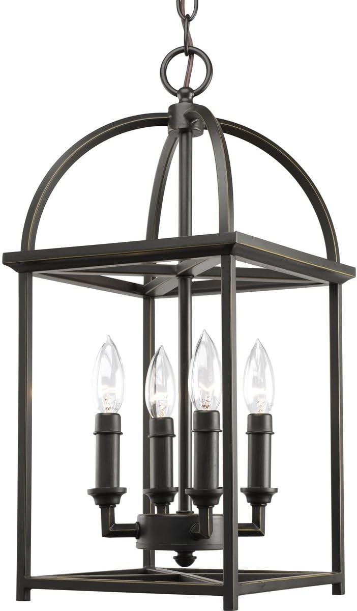 Four-Light Cage Entry Light, Antique Bronze V81948