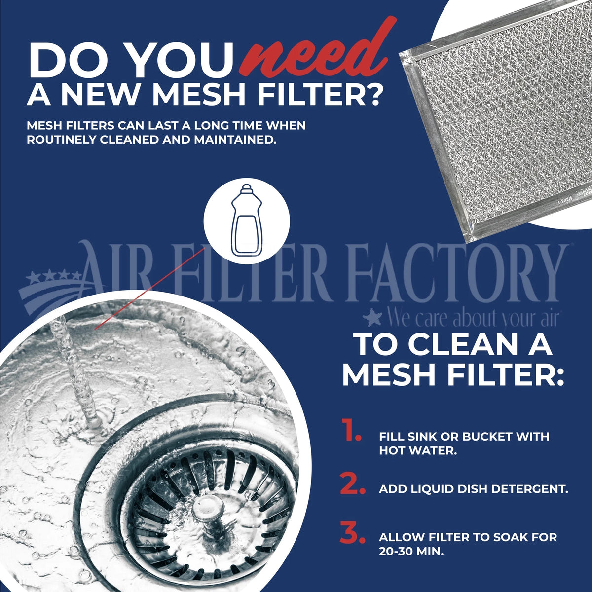 Grease Wing Range Hood Filter F249