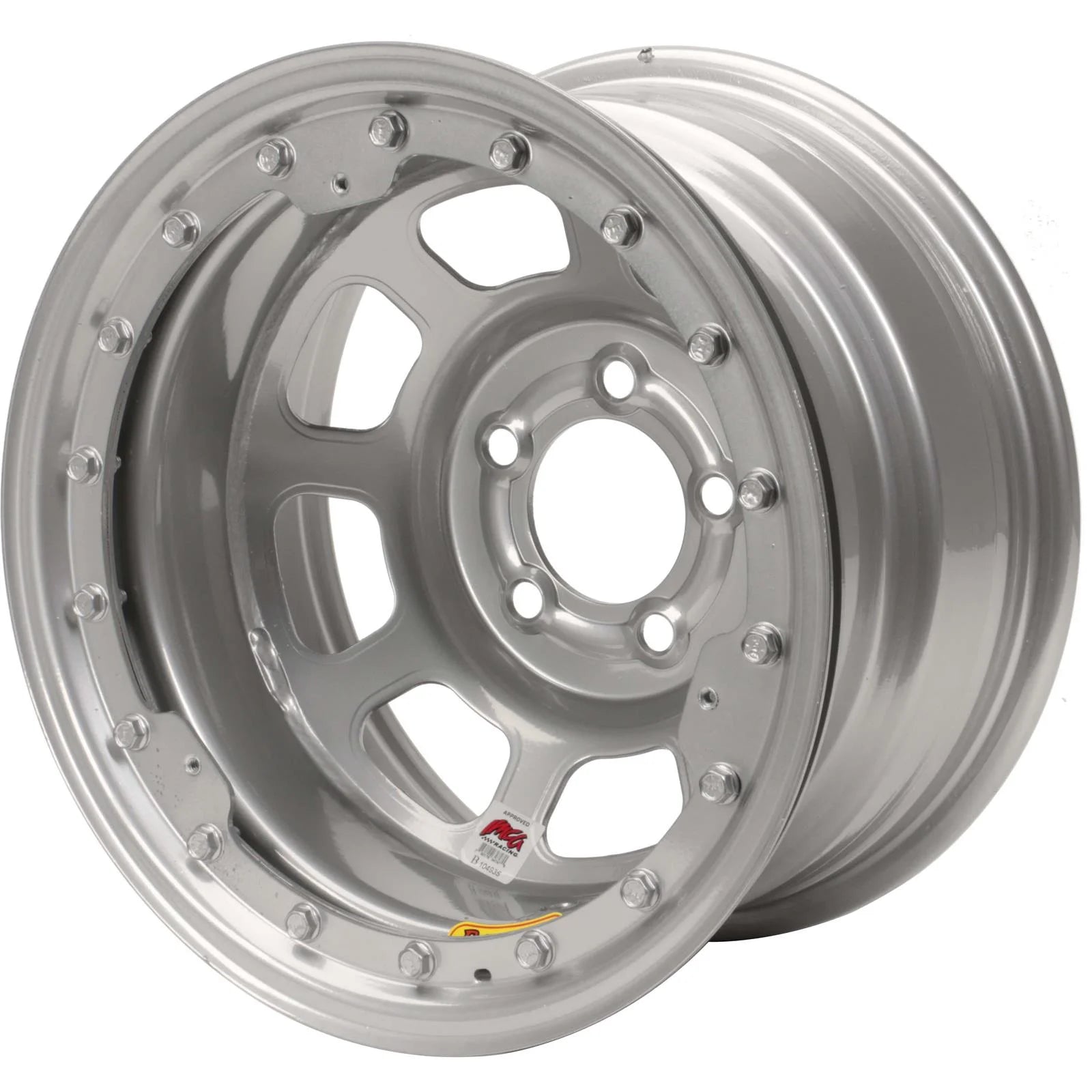 15x8 5 on 4.75 Black D-Hole Beadlock P521788