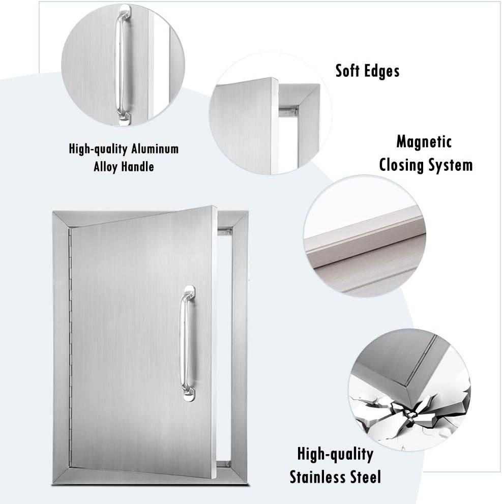 Stainless Steel Outdoor Kitchen Door 17 W X 24 H G573