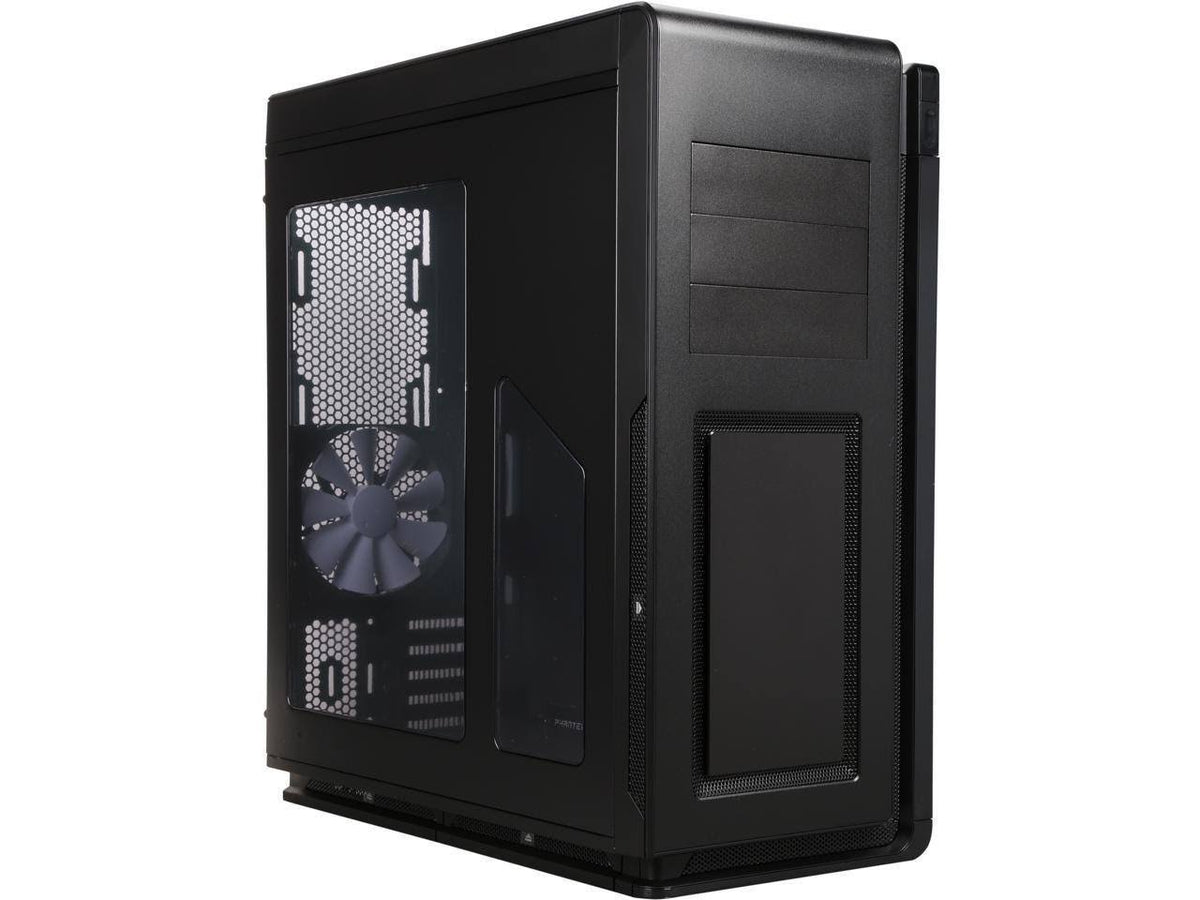 Black Aluminum mATX Tower Computer Case with Window T6488