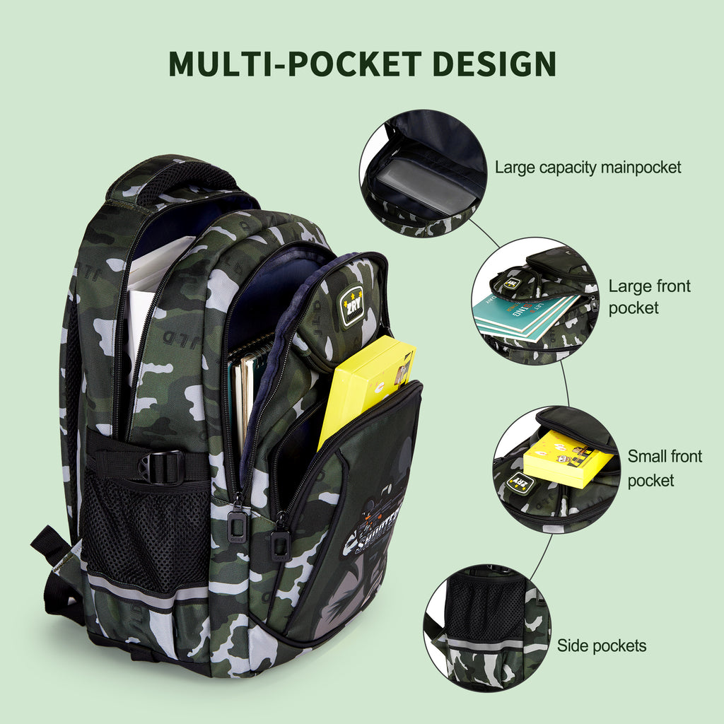 Wheeled Backpack Rolling Daypack Trolley School Bag S501217