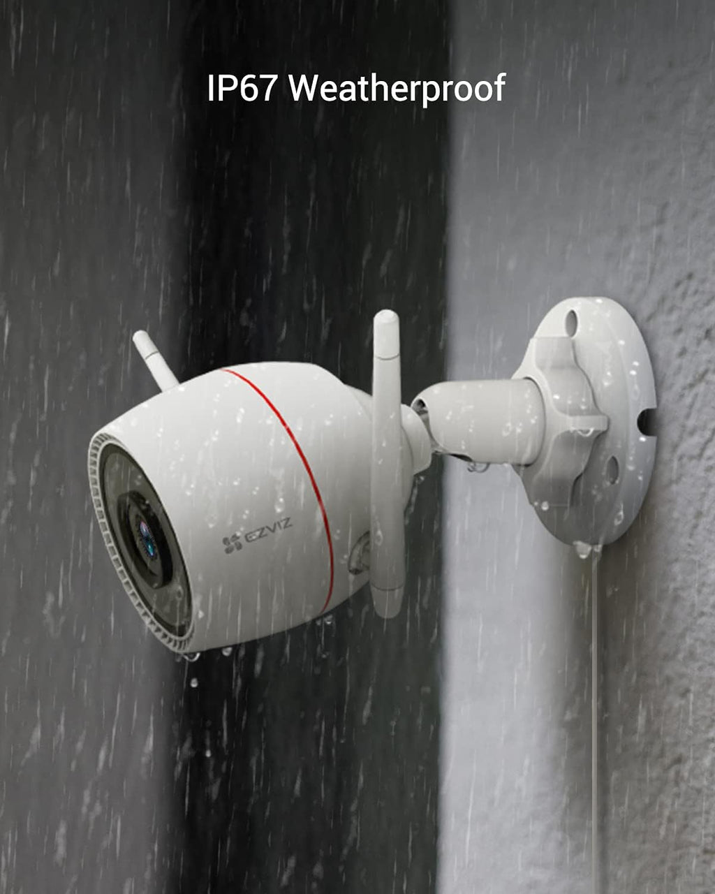 2K WiFi Security Camera with Color Night Vision and IP67 Waterproof J993