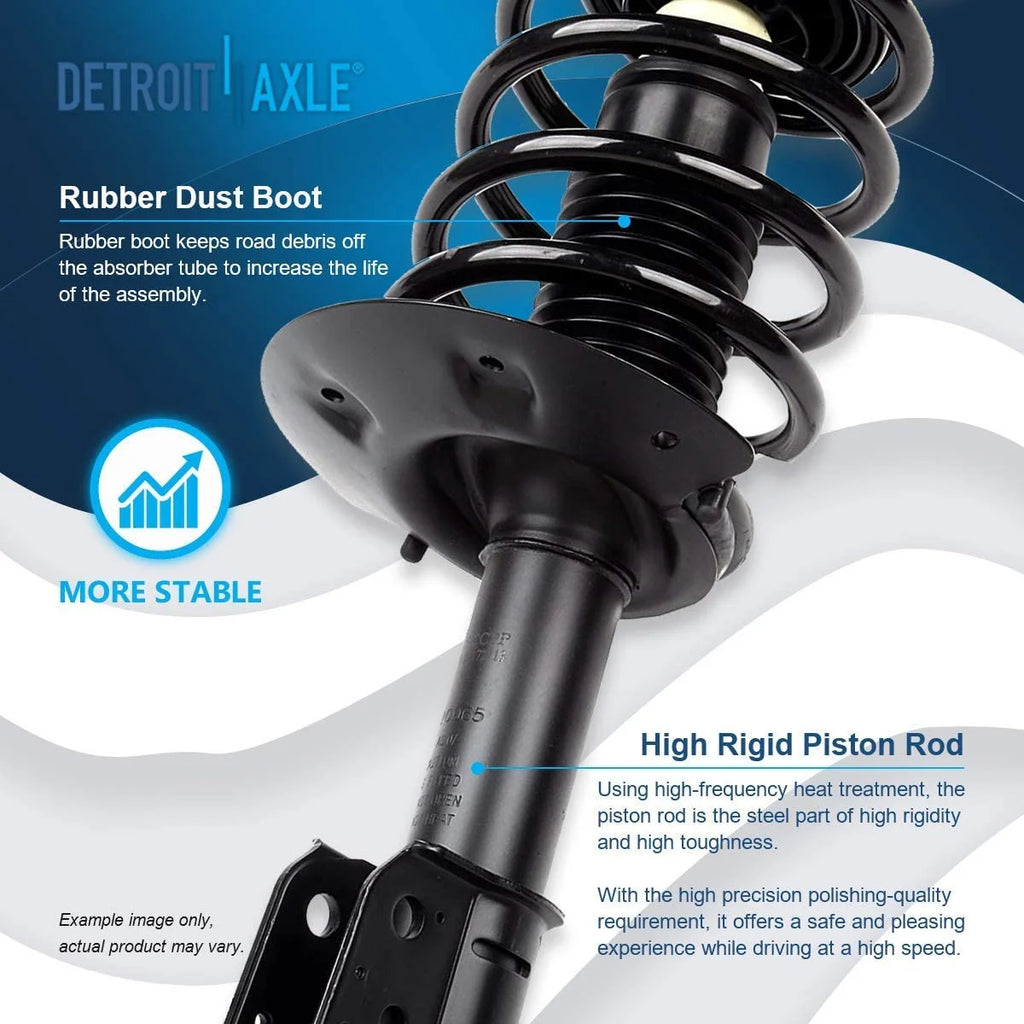Front Struts Lower Control Arms with Ball Joints Sway Bars Outer Tie Rods 8pc Set O236