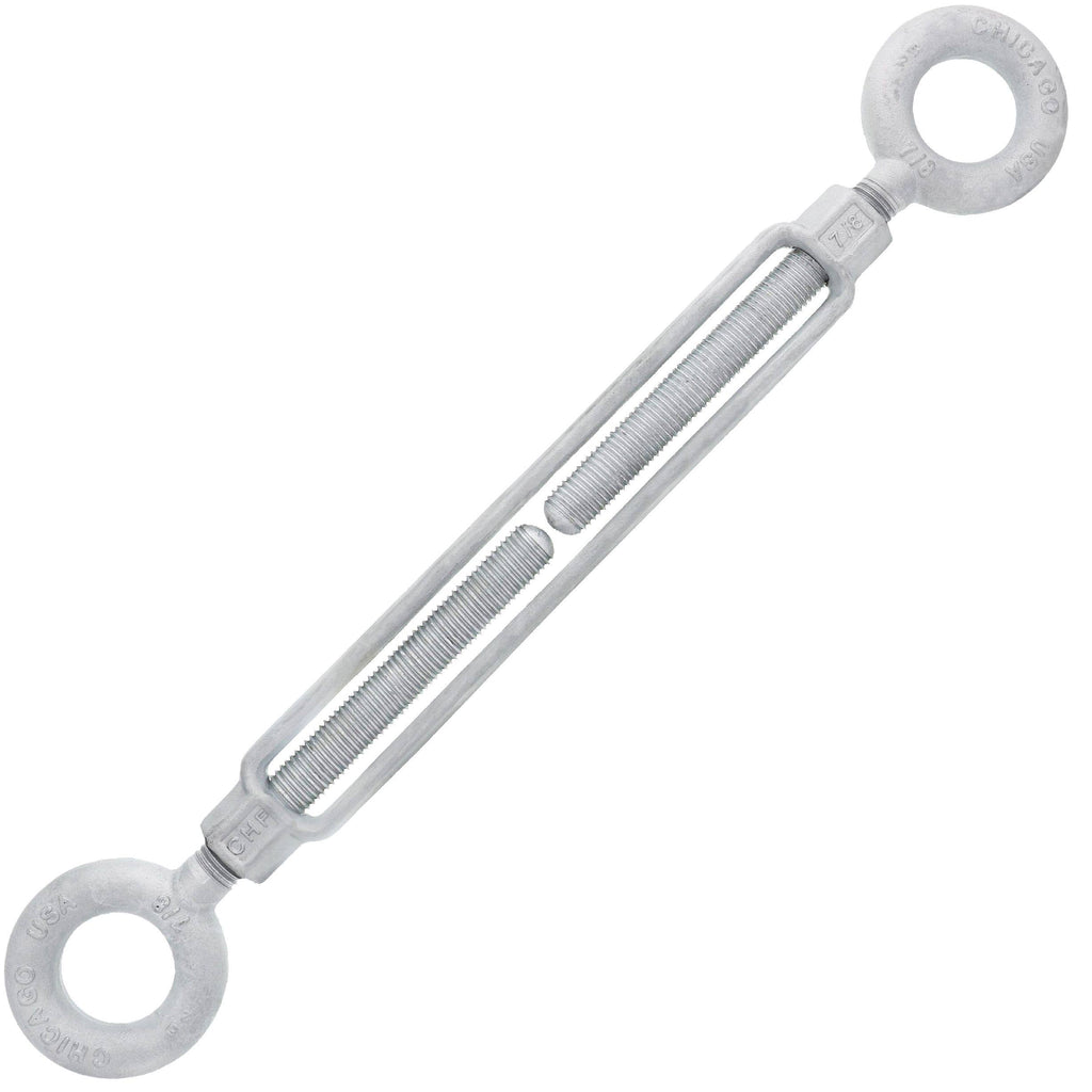 7/8 x 12 Hot Dip Galvanized Eye x Eye Turnbuckle Y9125