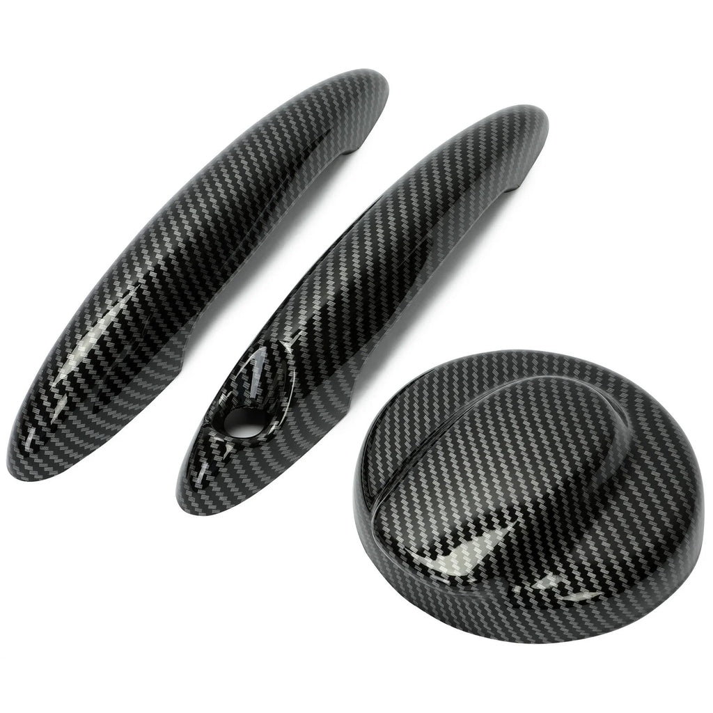 Carbon Effect Gas Tank Cap and Door Handle Covers for MINI Cooper S Q63196
