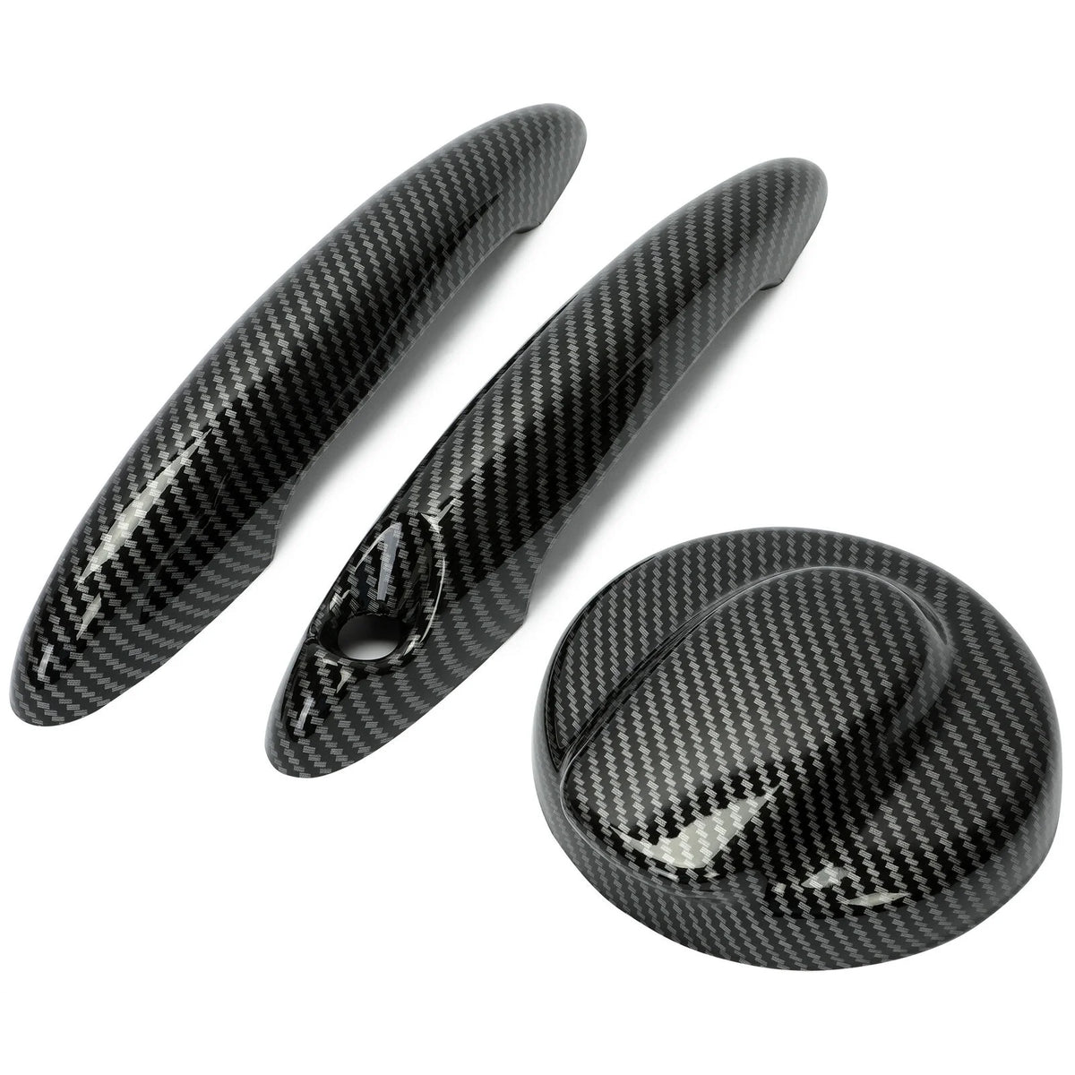 Carbon Effect Gas Tank Cap and Door Handle Covers for MINI Cooper S Q63196