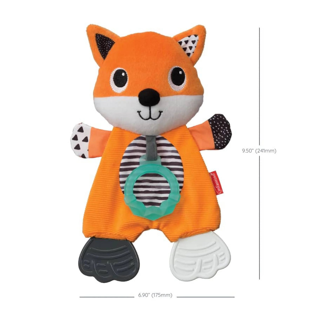 Fox Cuddly Rattle Textured Teether U664