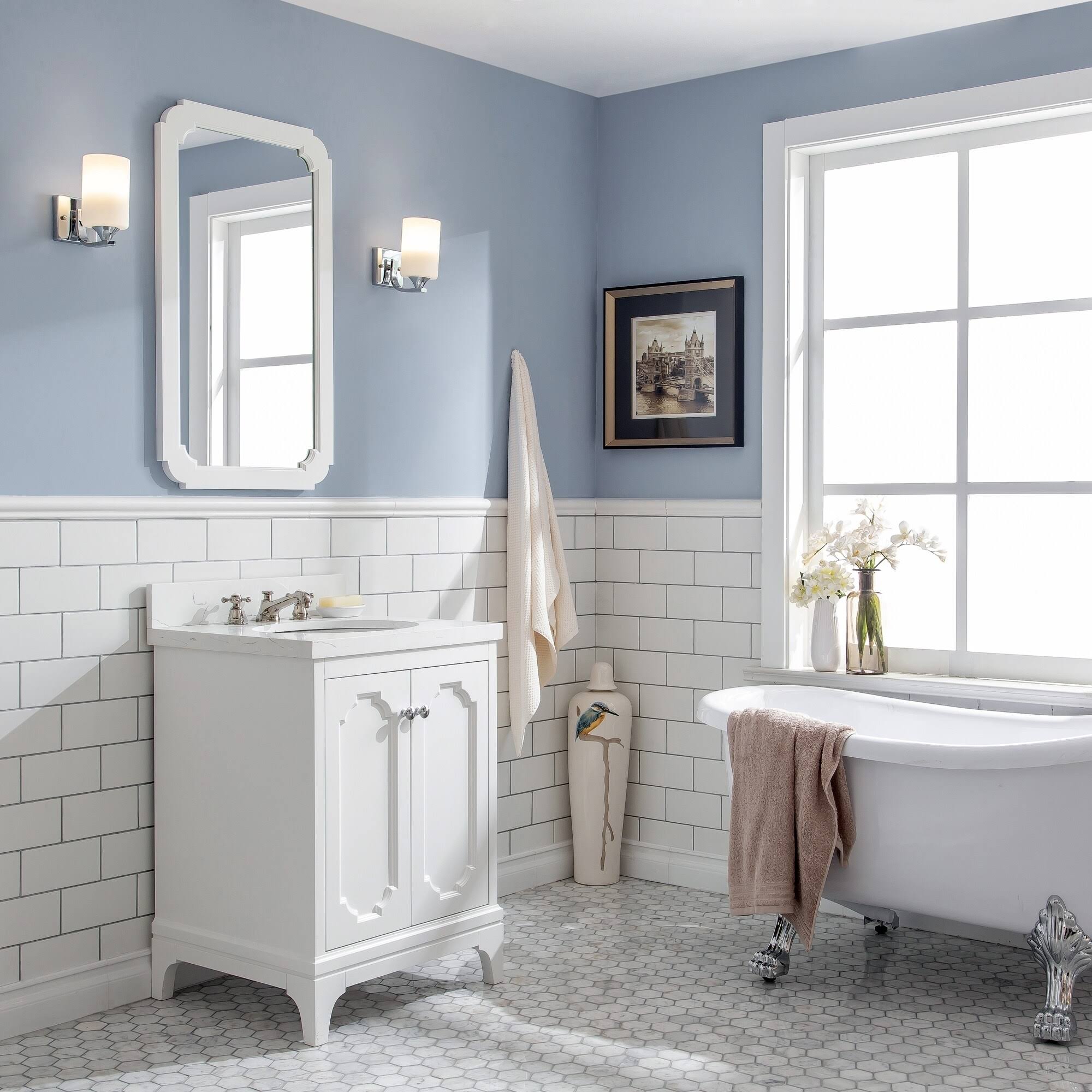 Cashmere Grey Quartz Single Sink Vanity S463