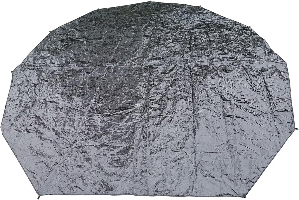 Black Waterproof Groundsheet Tarp for Camping O64698