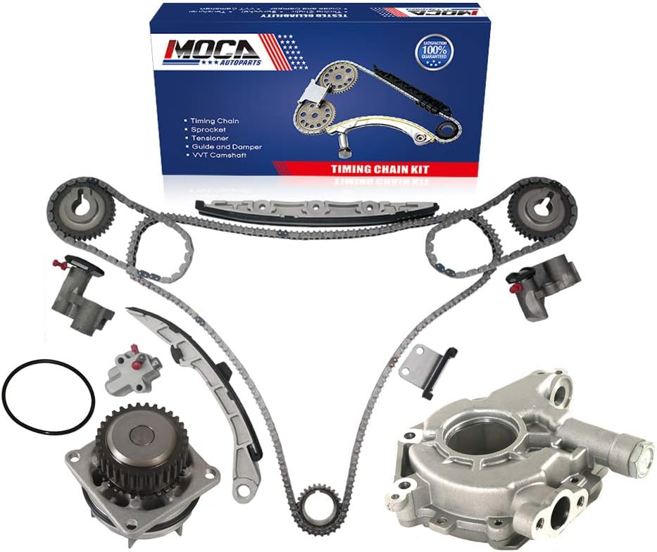Timing Chain Kit with Water Pump & Oil Pump for 3.5L V6 VQ35DE Engine E219976