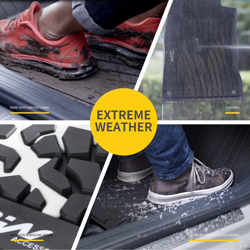Black Pack of 2 Trunk Mat for Benz GLC J4884
