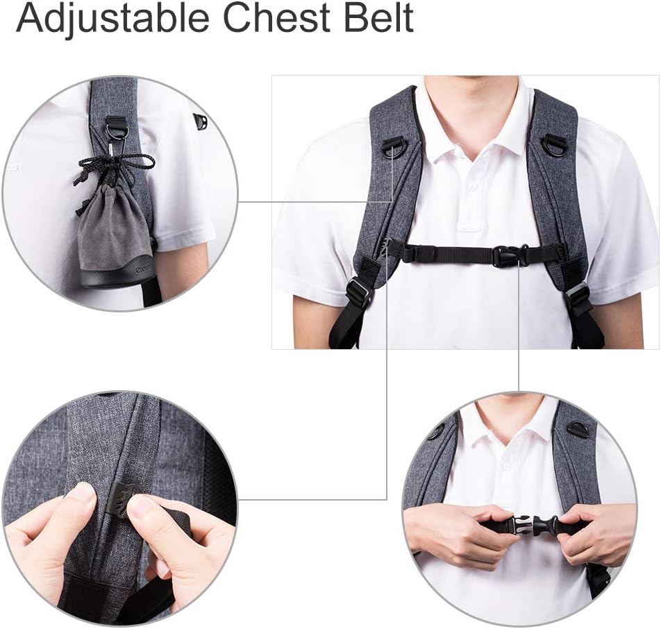 Camera Backpack for DSLR Cameras, 14-15 inch Laptop, Tripod, Lenses U7811