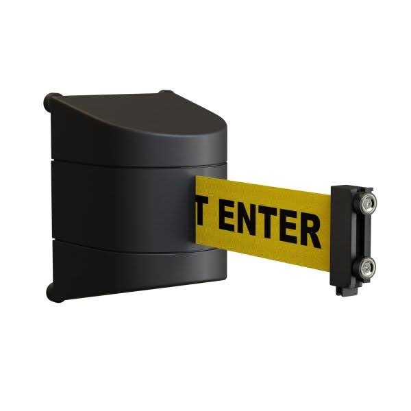 Black Magnetic Retractable Belt Barrier D3035