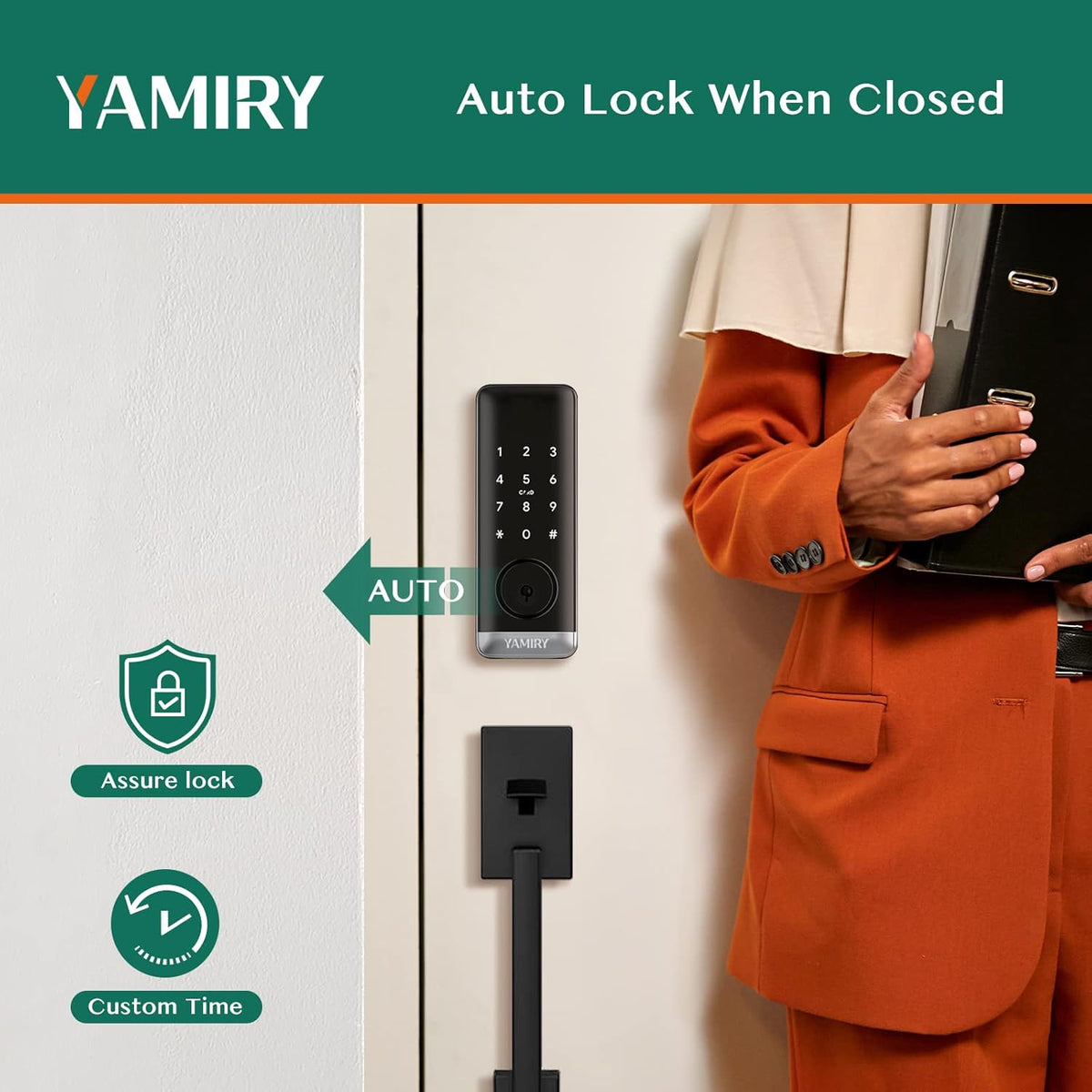 Keypad Deadbolt Electronic Door Lock Pack of 2 Y1904