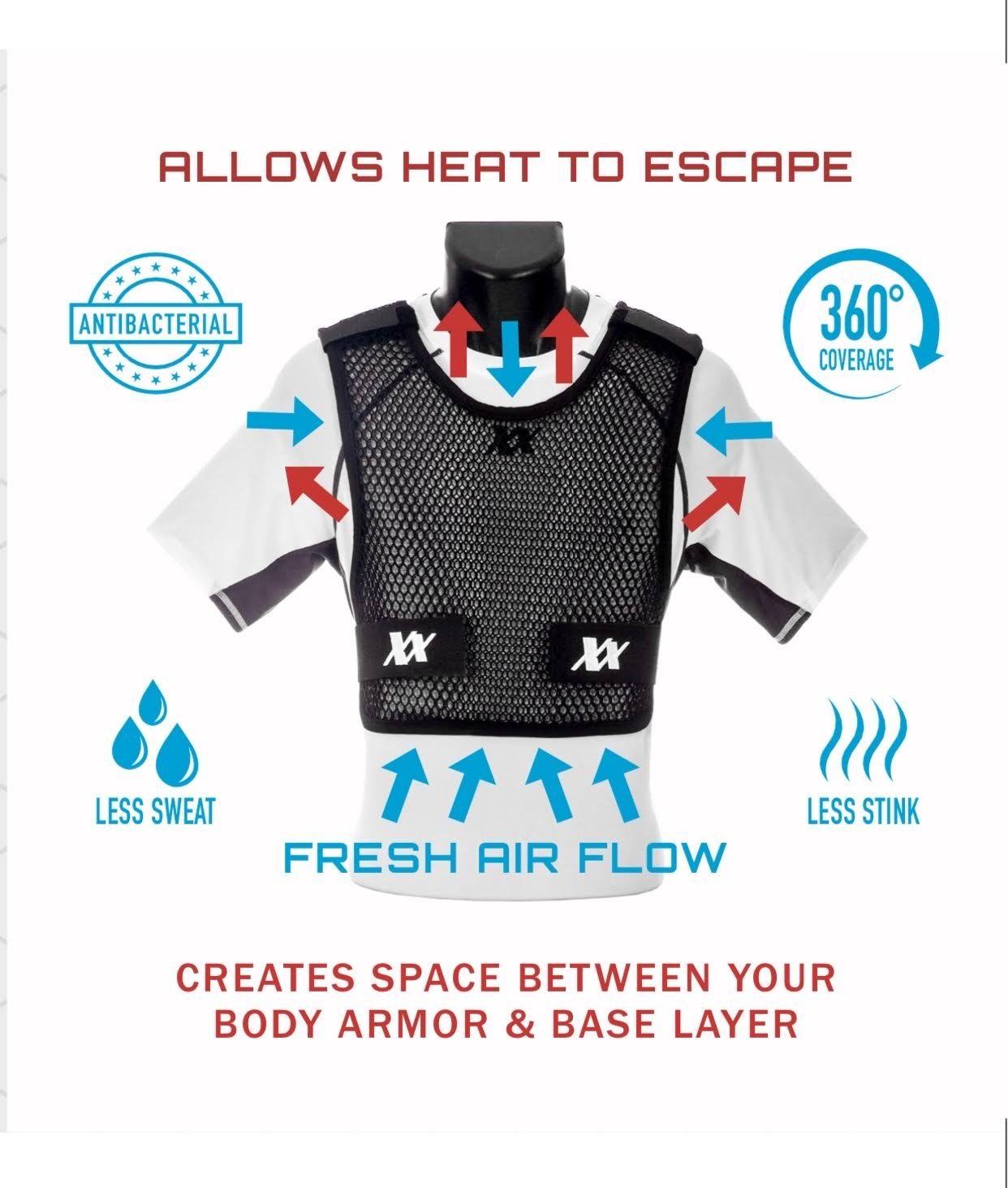 White / 3XL/4XL Tactical Body Armor Vest K45000