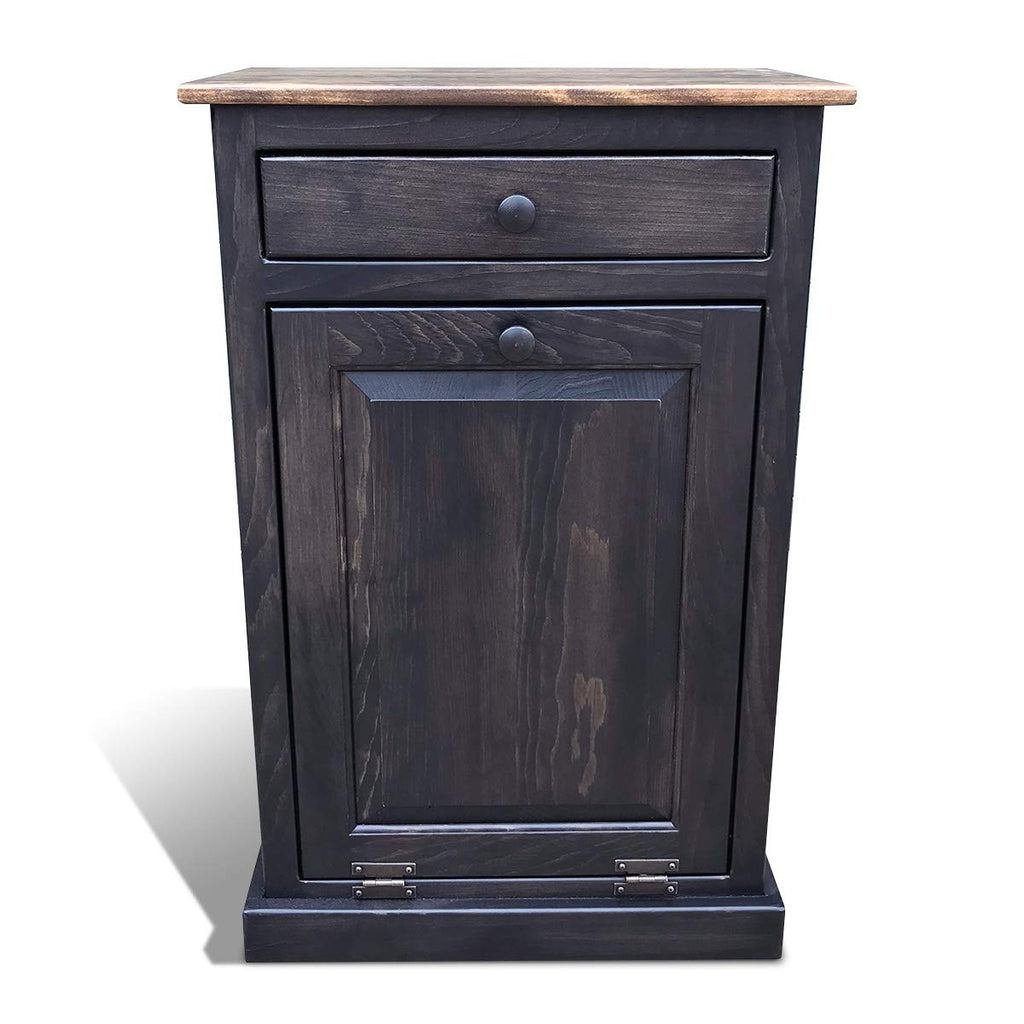 Wooden Pull Out Trash Can Cabinet R216133