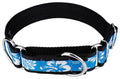 Blue Hawaiian Nylon Martingale Dog Collar, Medium J2354