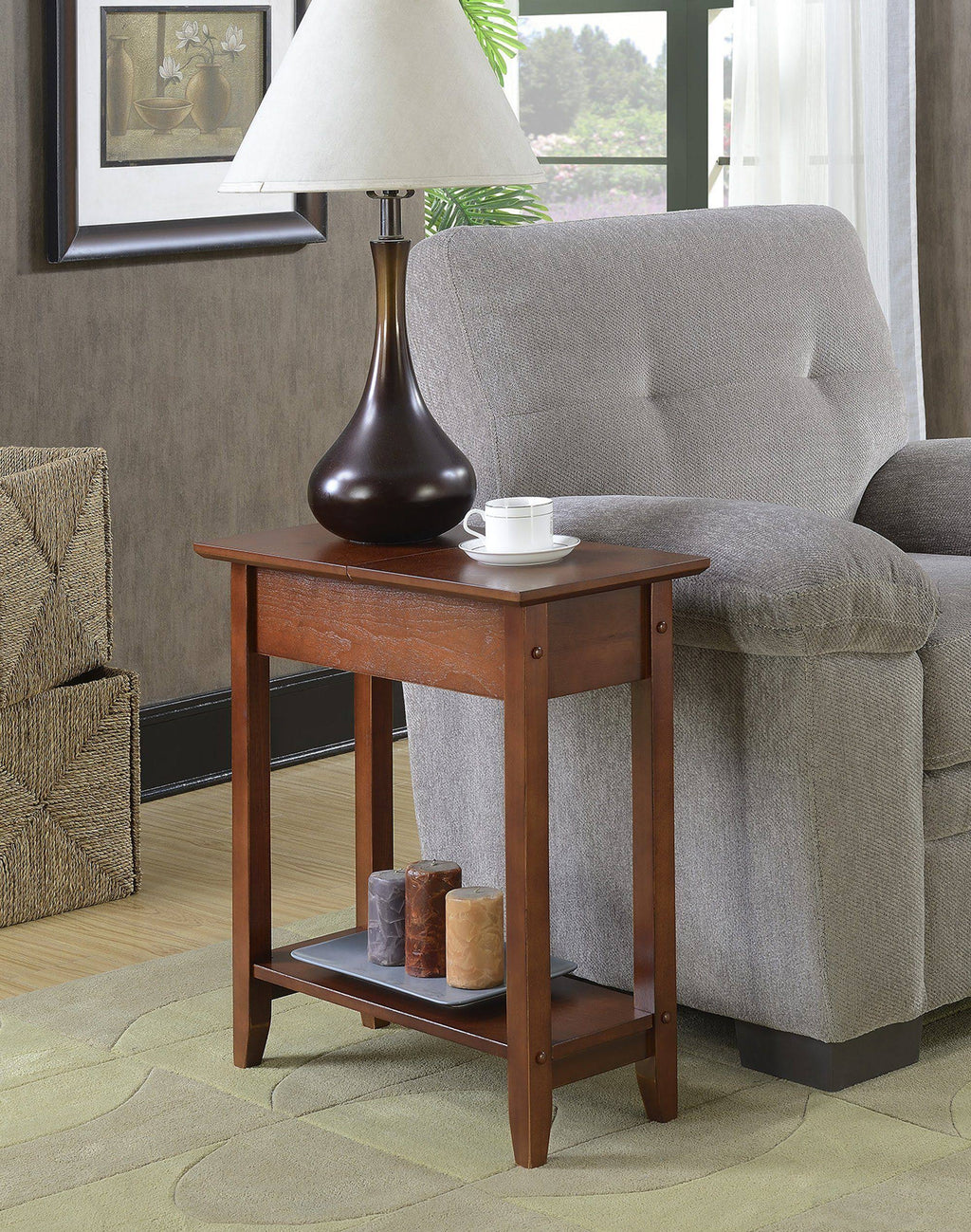 Mahogany Accent End Table R176