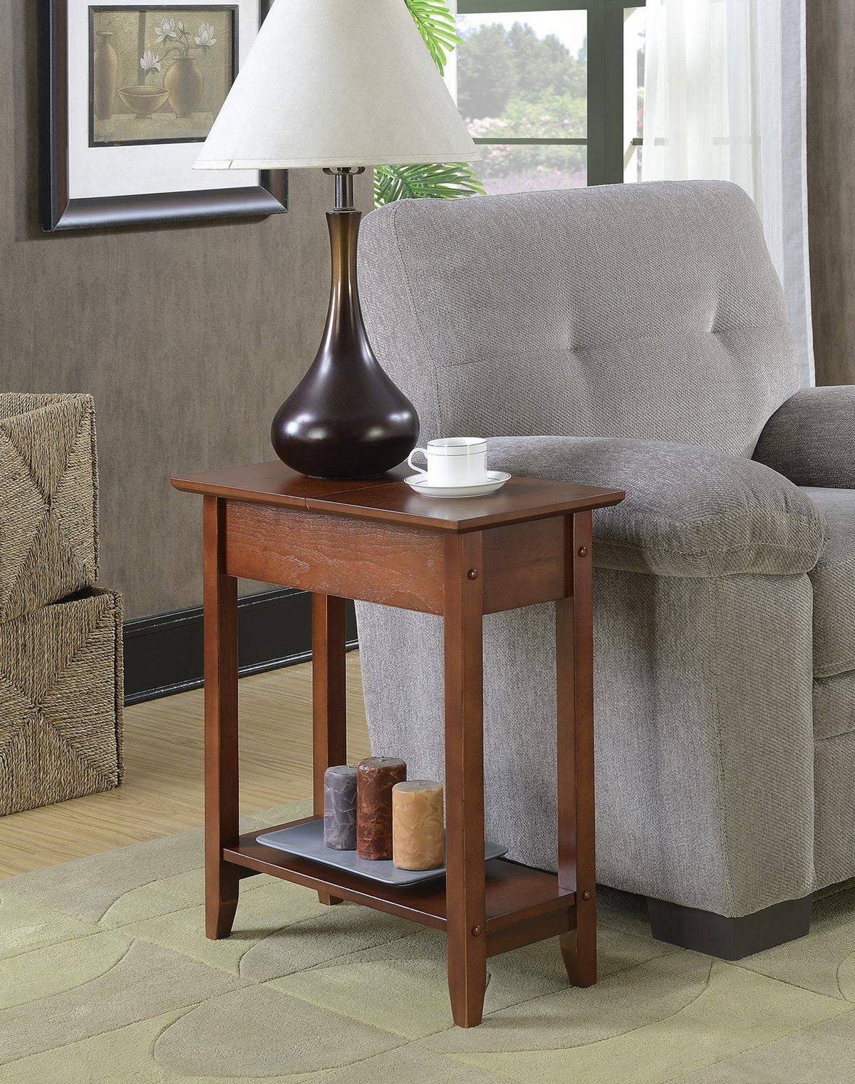 Mahogany Accent End Table R176