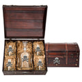 Skull & Bones Capitol Decanter Chest Set J6474