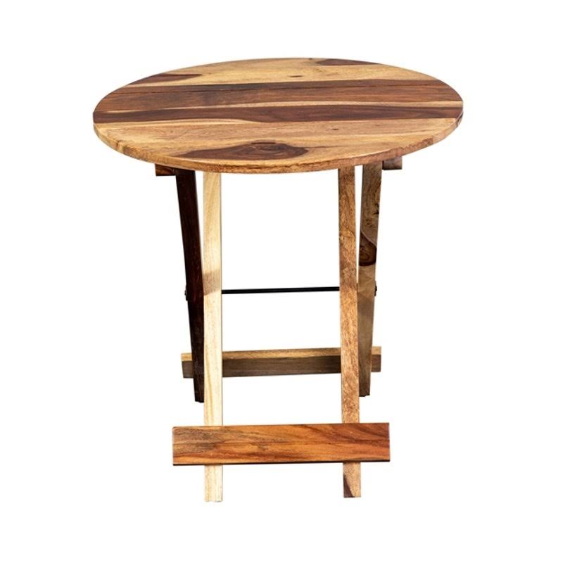 Solid Wood Round Accent Table T233767
