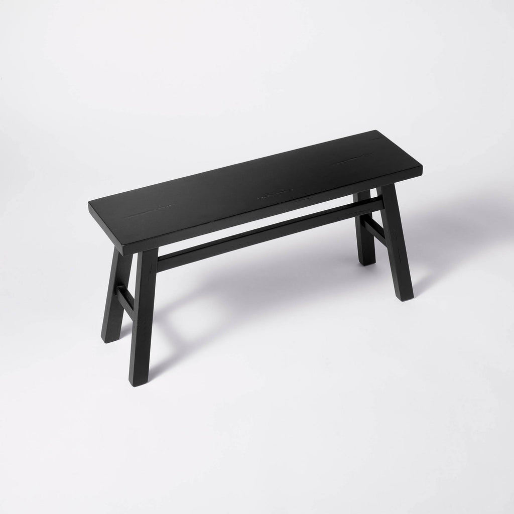 Black Wood Bench U717982