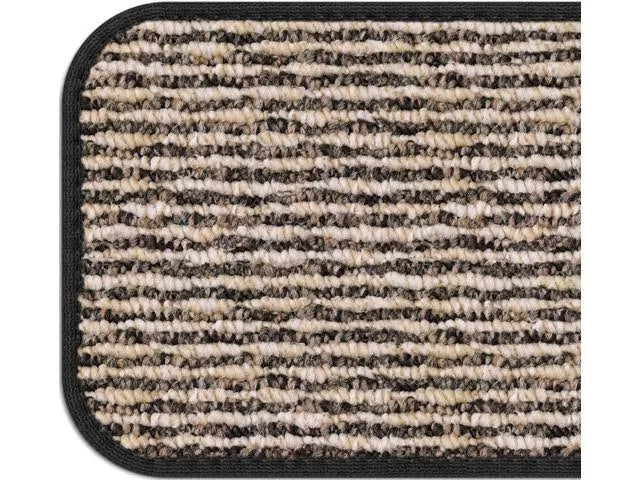 Set of 12 Black Indoor Carpet Stair Treads K478