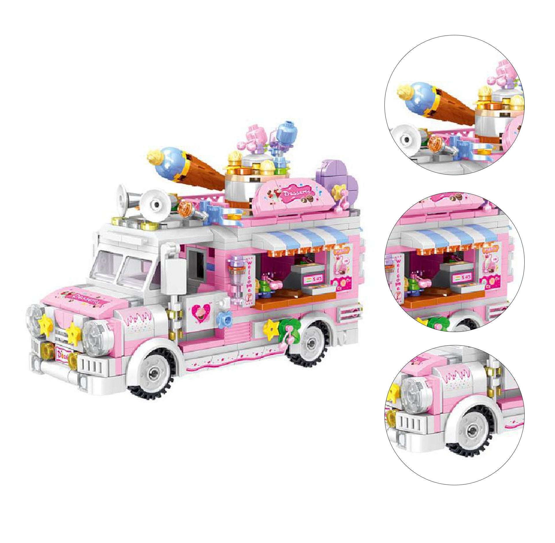 Dessert Car Building Blocks 590 Blocks F35491