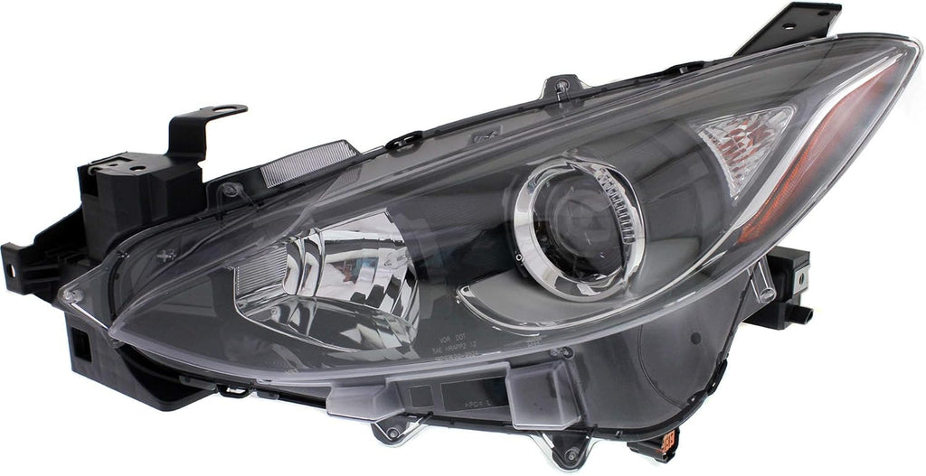 Headlight Assembly Compatible with 2014-2016 Mazda 3 Halogen Driver Side E175575