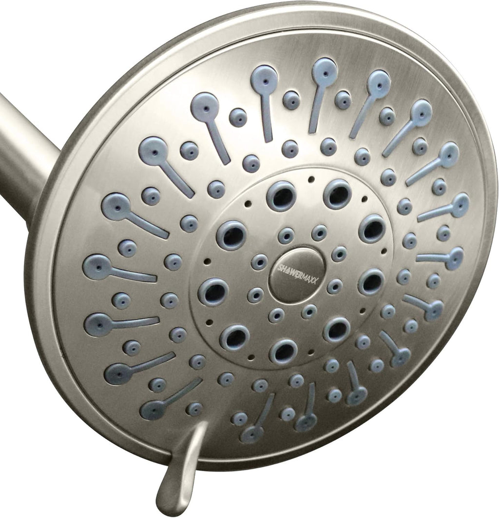Polished Brass/Gold 5 inch Adjustable High Pressure Shower Head, Pack of 2 Z212