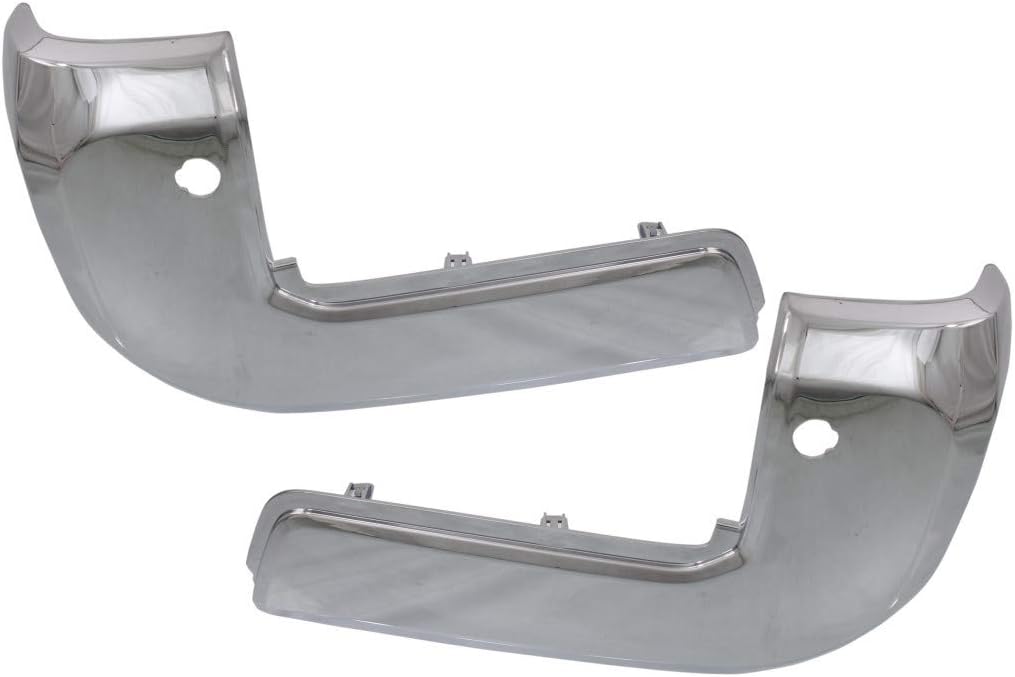 Chrome Plastic Rear Bumper End Cap Pair for Toyota Tacoma 2016-2020 H29940